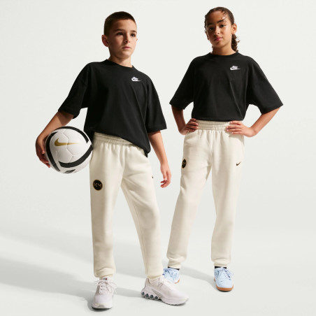 Pantalon survêtement junior Kylian Mbappé fleece blanc