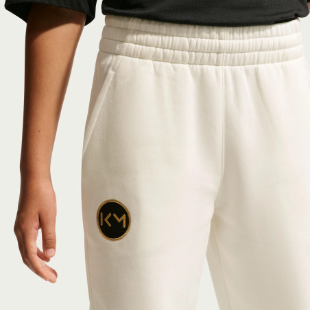 Pantalon survêtement junior Kylian Mbappé fleece blanc