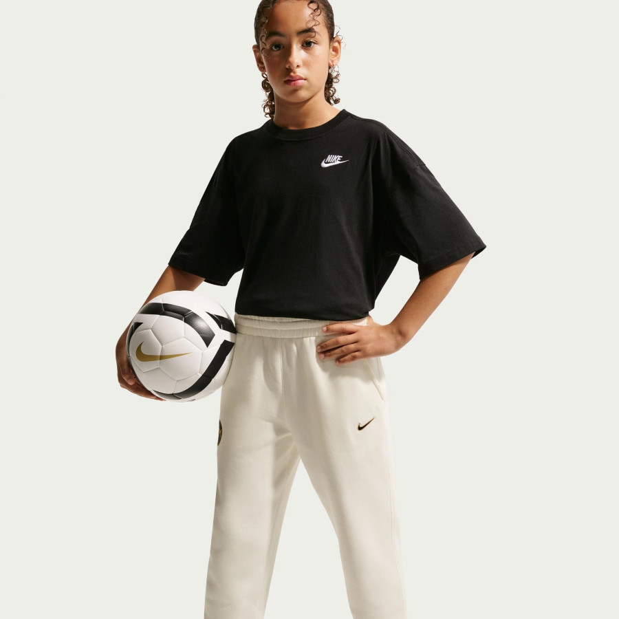 Pantalon survêtement junior Kylian Mbappé fleece blanc