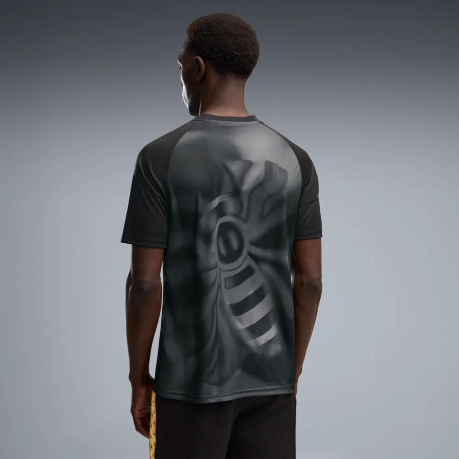 Maillot avant match Manchester City noir jaune