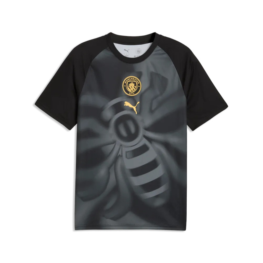 Maillot avant match Manchester City noir jaune