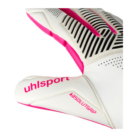 Gants gardien Uhlsport Mike Maignan Absolutgrip HN 404 blanc rose
