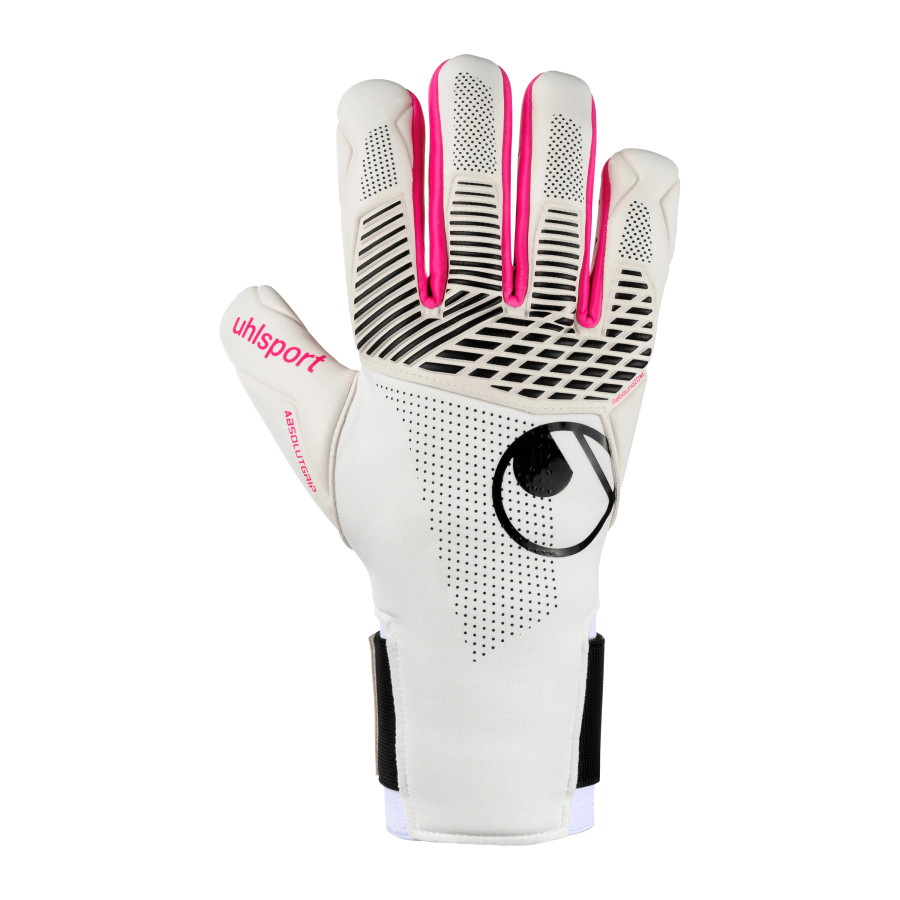 Gants gardien Uhlsport Mike Maignan Absolutgrip HN 404 blanc rose