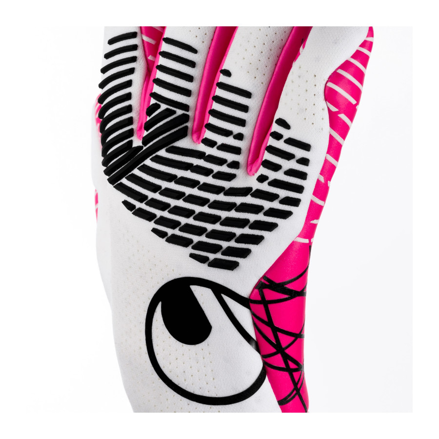 Gants gardien junior Uhlsport Mike Maignan Ultragrip ZNE HN 404 blanc rose