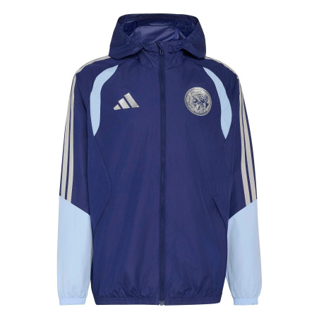 Veste imperméable Ajax Amsterdam bleu marine