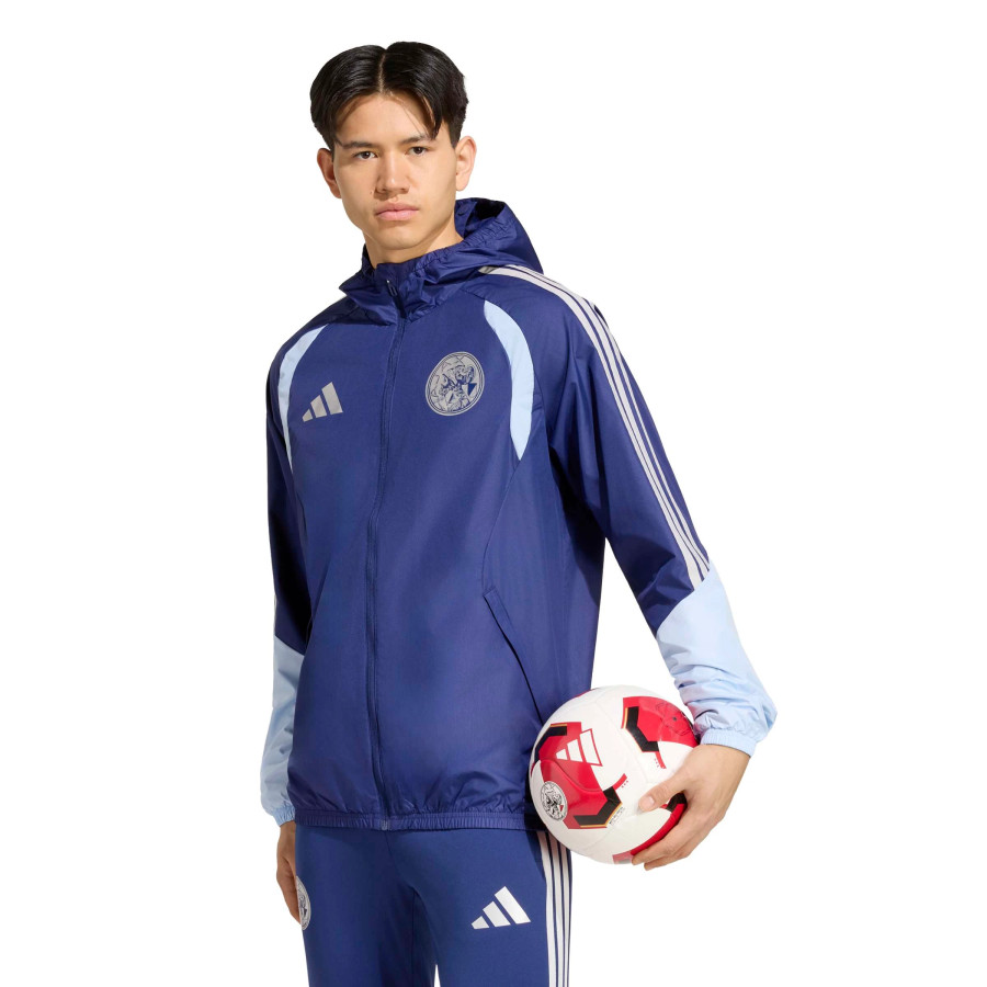 Veste imperméable Ajax Amsterdam bleu marine