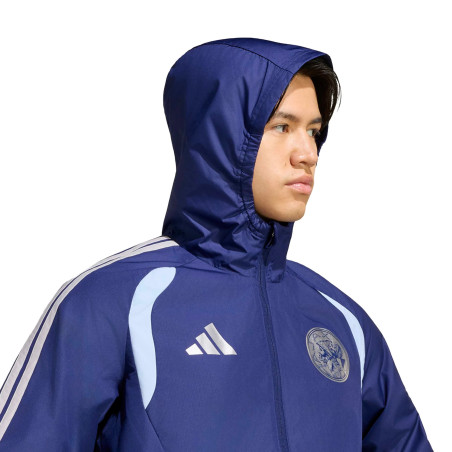 Veste imperméable Ajax Amsterdam bleu marine