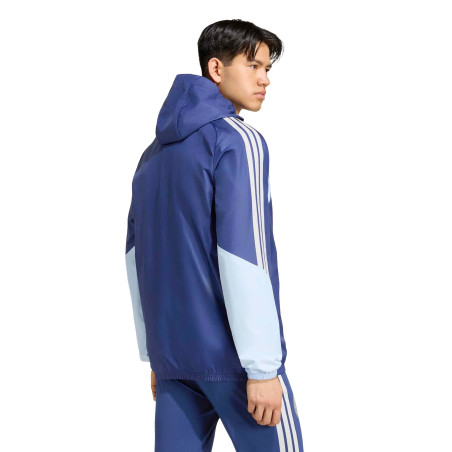 Veste imperméable Ajax Amsterdam bleu marine