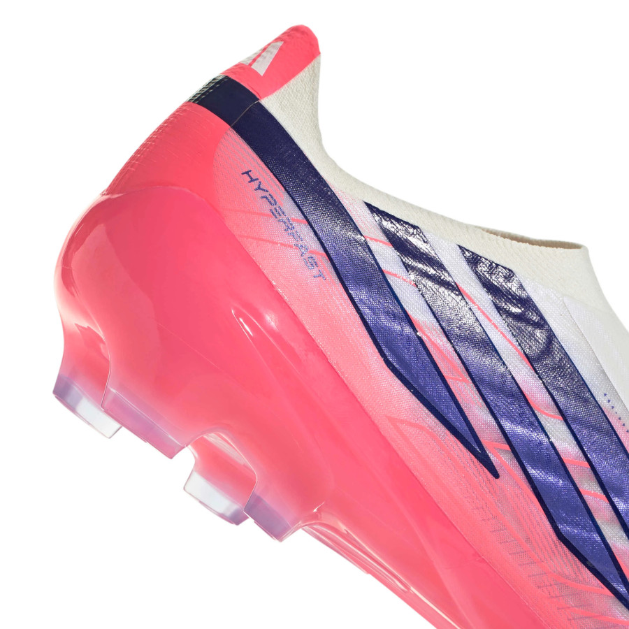 adidas F50 Hyperfast Pro Laceless FG blanc rose