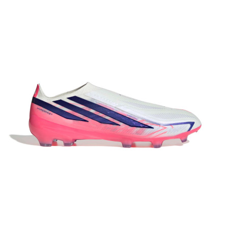 adidas F50 Hyperfast Pro Laceless FG blanc rose