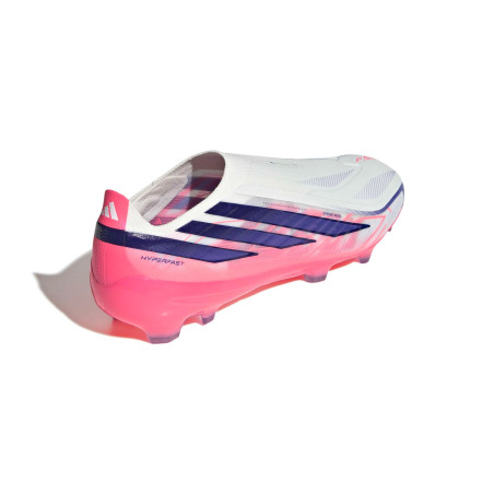 adidas F50 Hyperfast Pro Laceless FG blanc rose