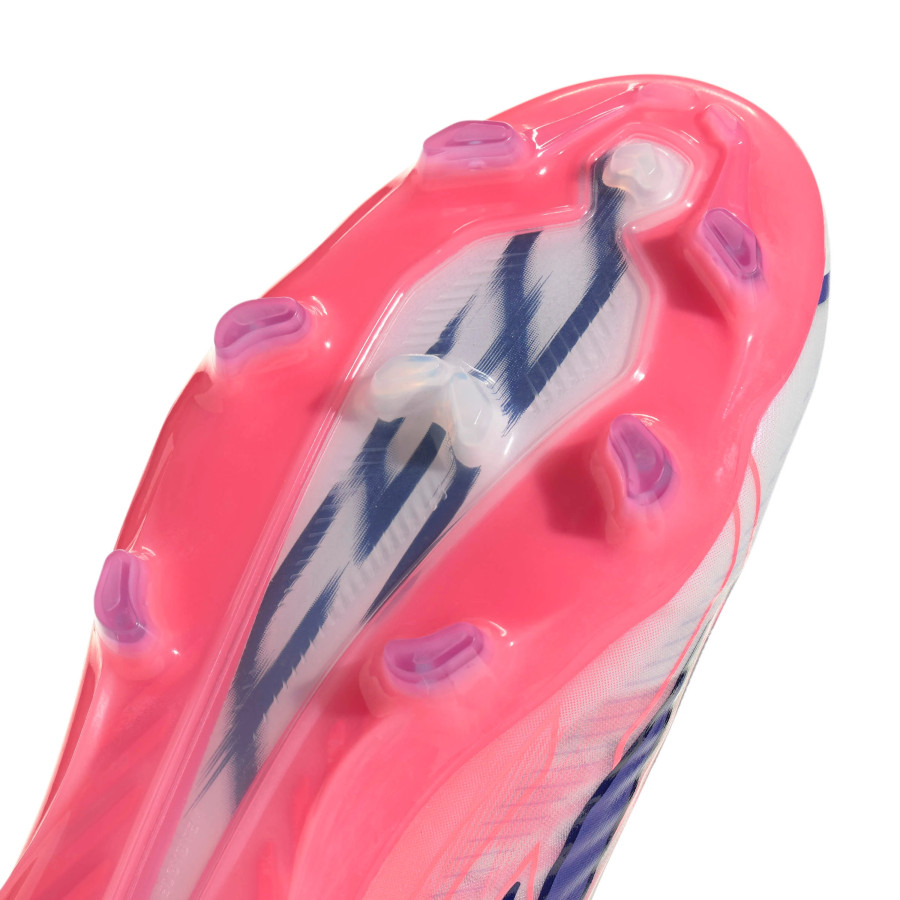 adidas F50 Hyperfast Pro Laceless FG blanc rose