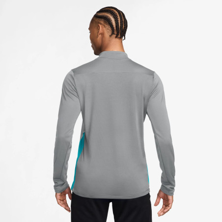 Sweat zippé Nike Academy gris bleu