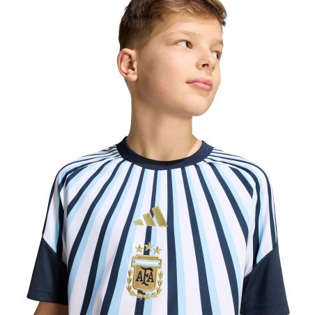 Maillot avant match junior Argentine blanc