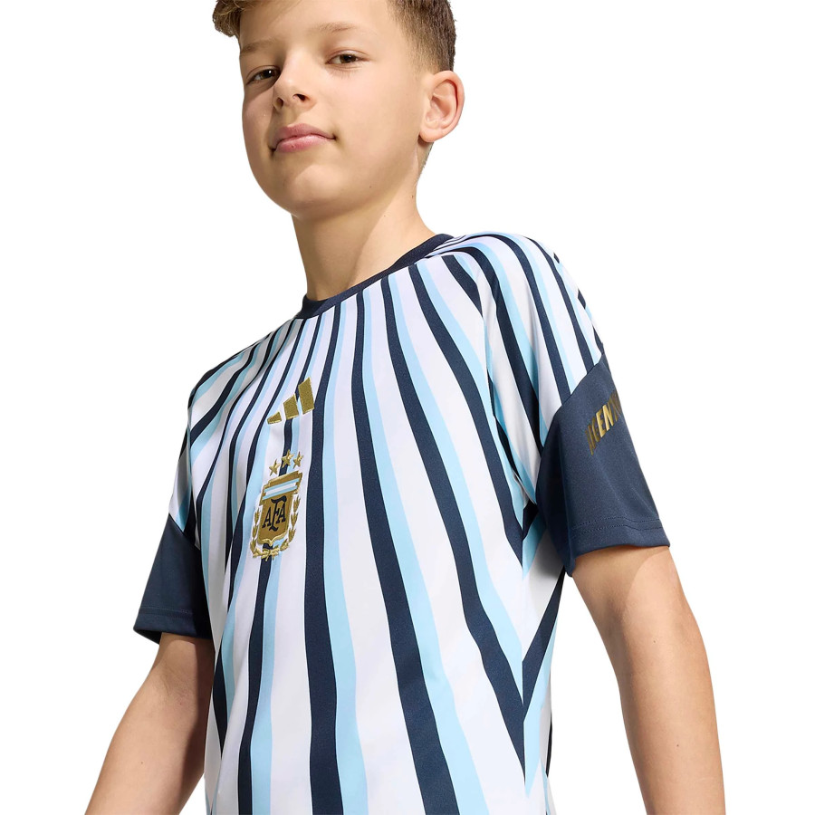 Maillot avant match junior Argentine blanc