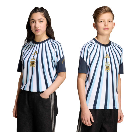 Maillot avant match junior Argentine blanc