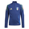 Sweat zippé junior Italie bleu