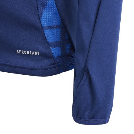 Sweat zippé junior Italie bleu