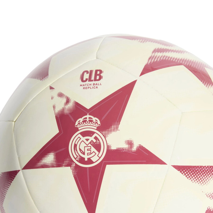 adidas Ballon UCL Real Madrid Club blanc/rose