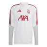 Sweat zippé Liverpool blanc rouge