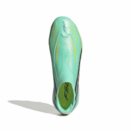 adidas F50 junior Hyperfast LaceLess Elite FG vert noir