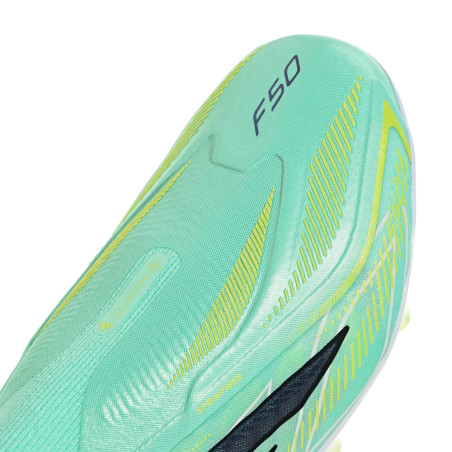 adidas F50 junior Hyperfast LaceLess Elite FG vert noir