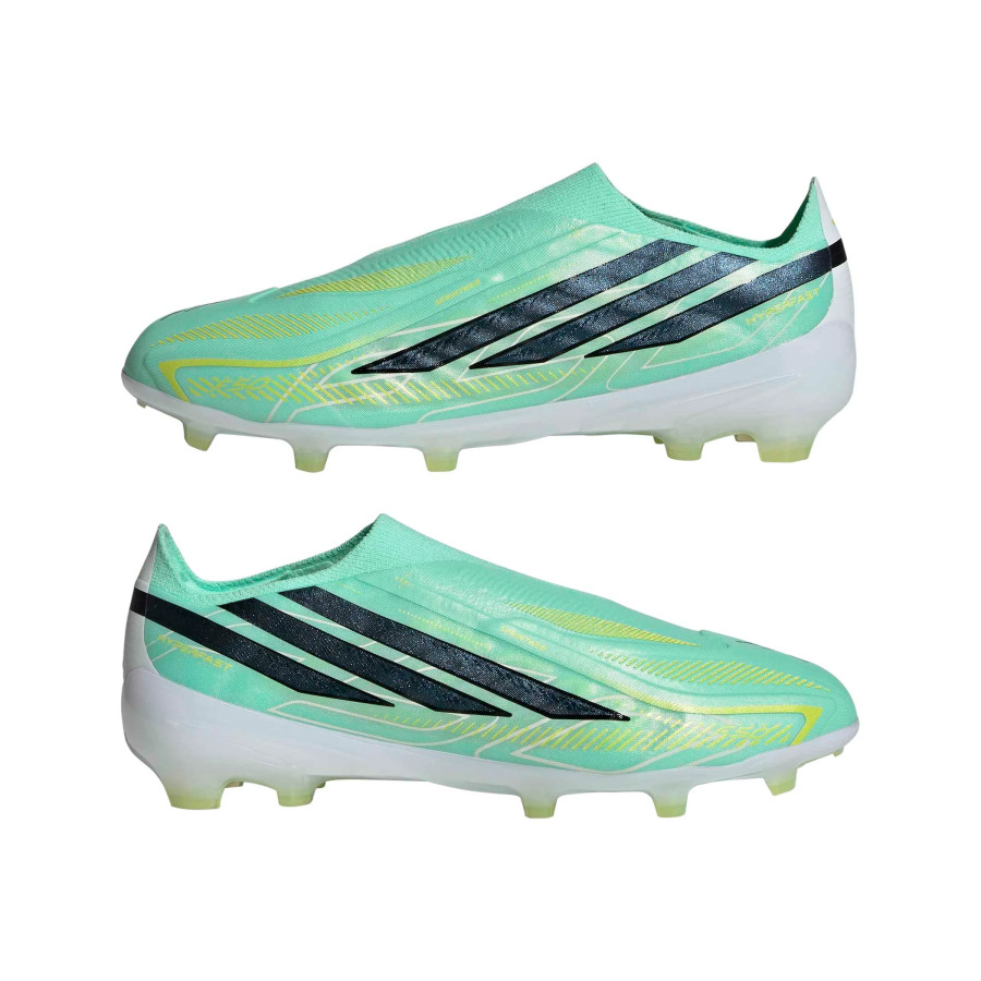 adidas F50 junior Hyperfast LaceLess Elite FG vert noir