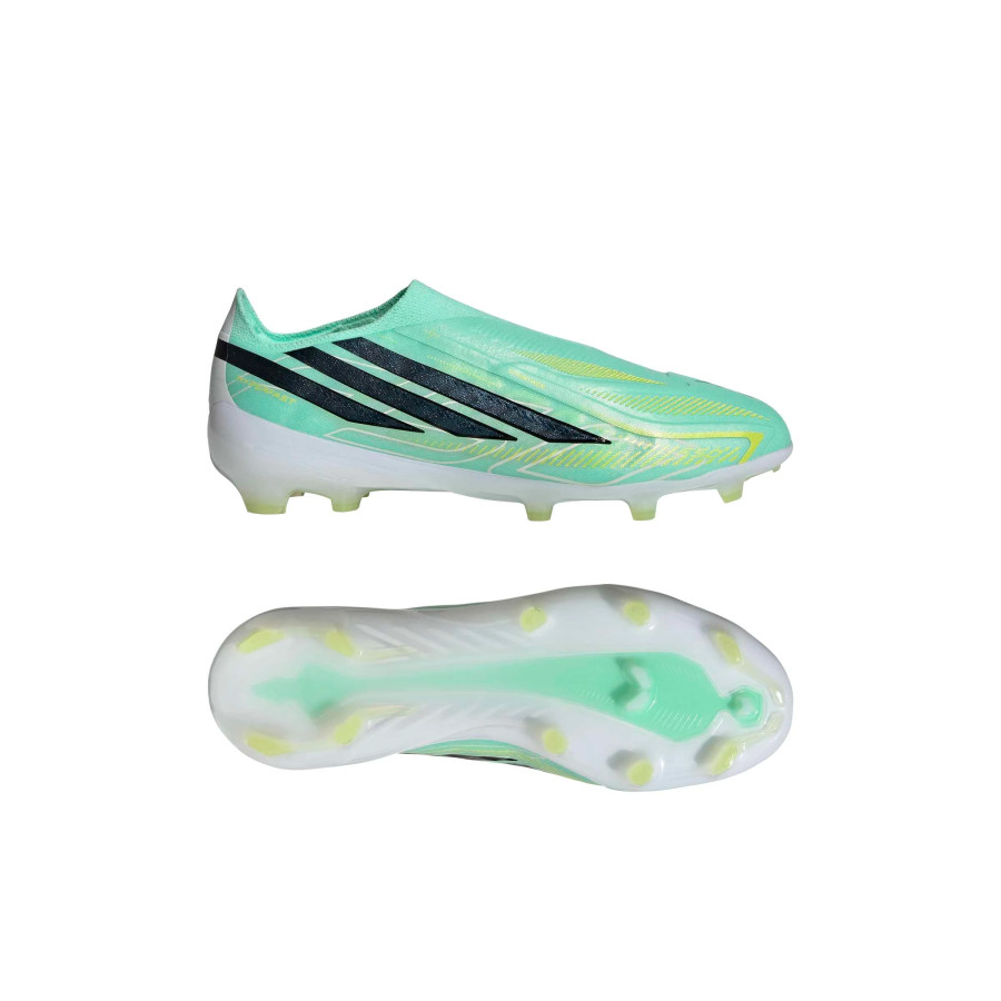 adidas F50 junior Hyperfast LaceLess Elite FG vert noir