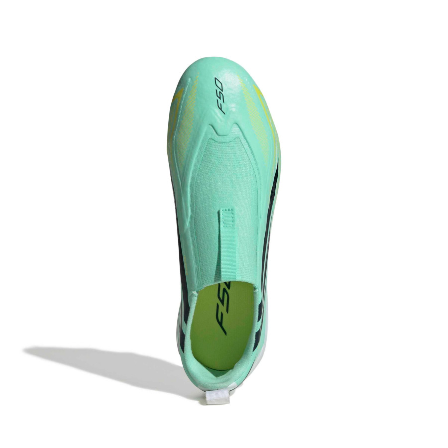 adidas F50 junior Hyperfast LaceLess Pro FG vert noir