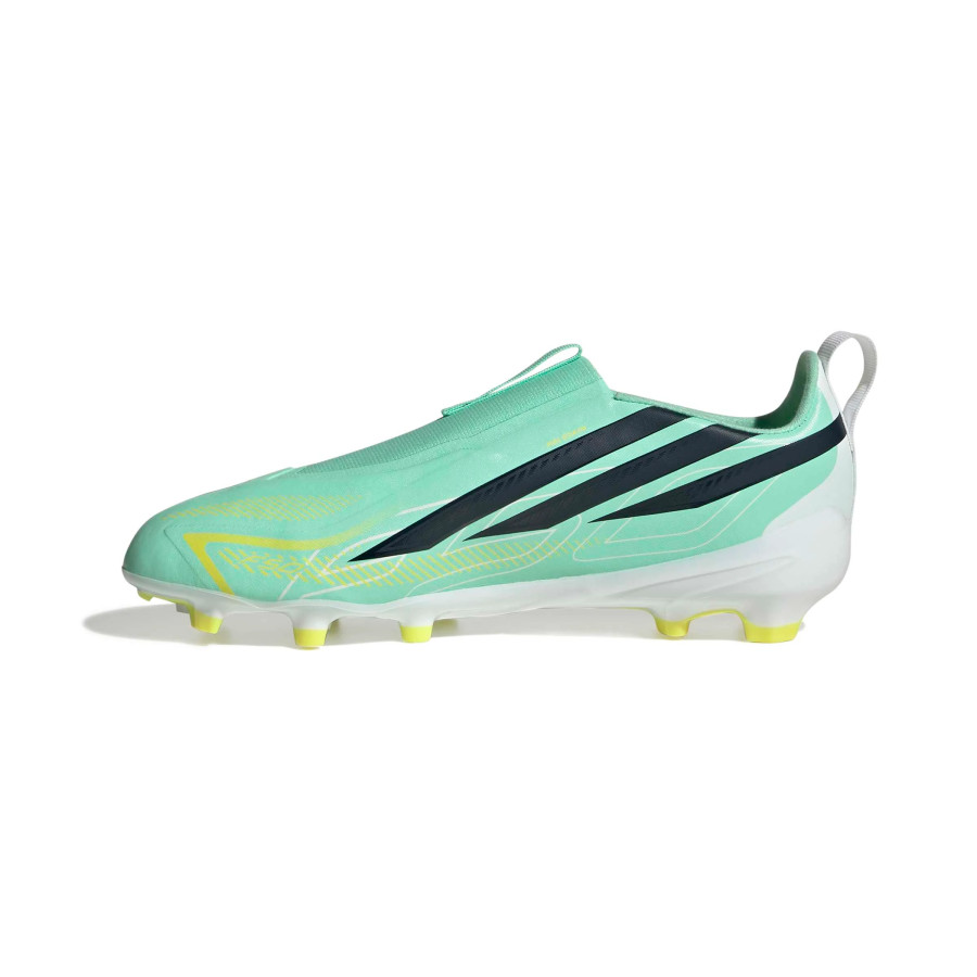 adidas F50 junior Hyperfast LaceLess Pro FG vert noir