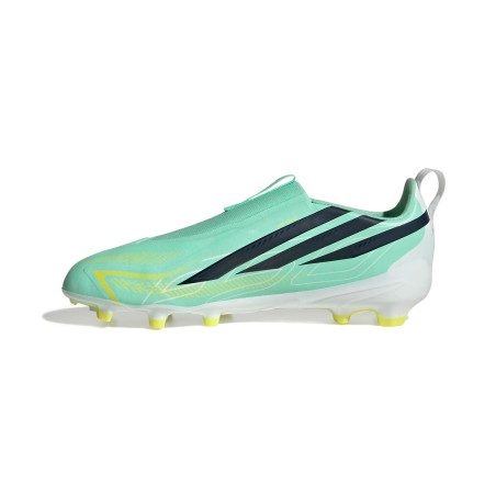 adidas F50 junior Hyperfast LaceLess Pro FG vert noir