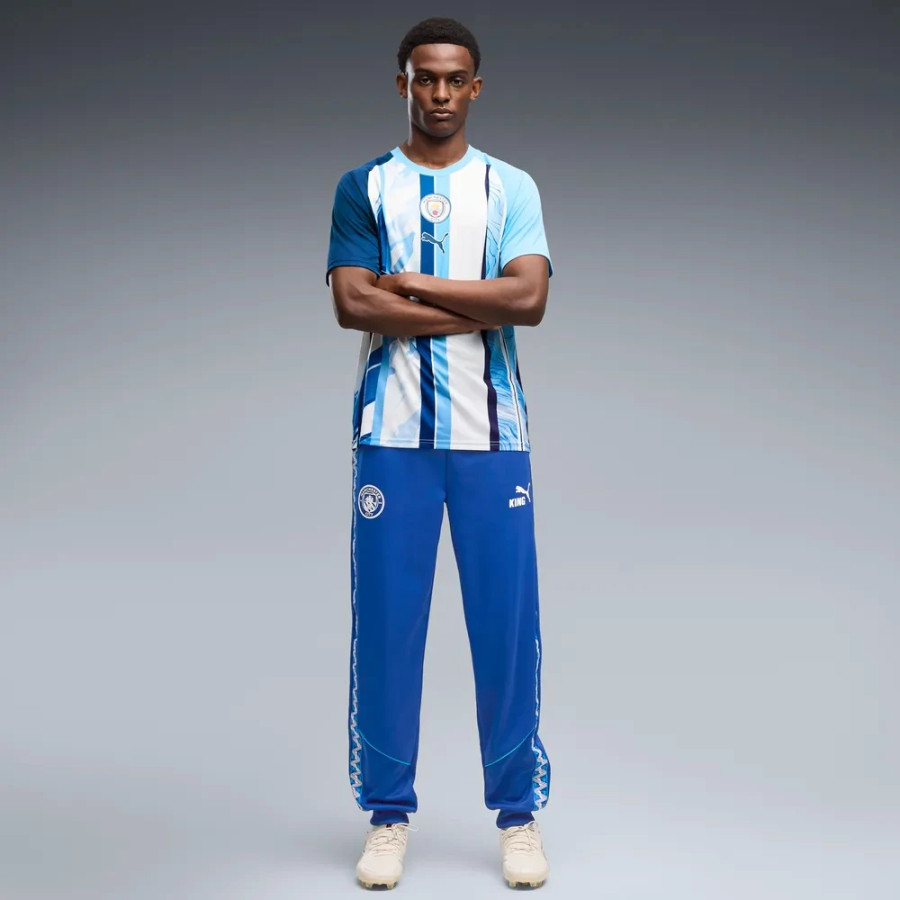 Maillot avant match Manchester City bleu blanc