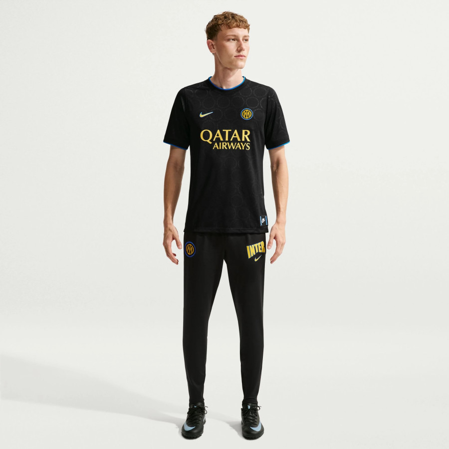 Maillot avant match Inter Milan noir jaune