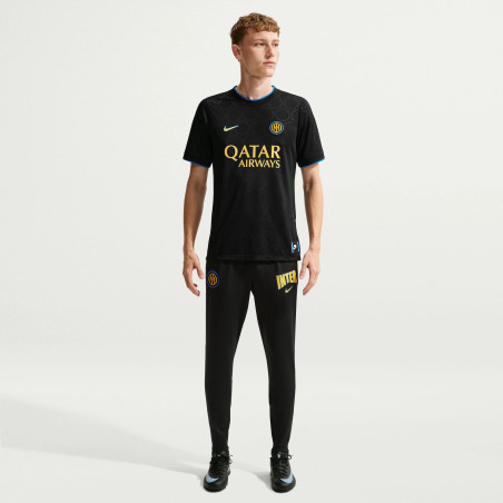 Maillot avant match Inter Milan noir jaune