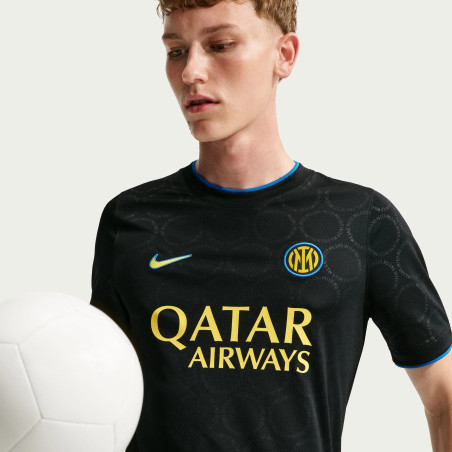 Maillot avant match Inter Milan noir jaune