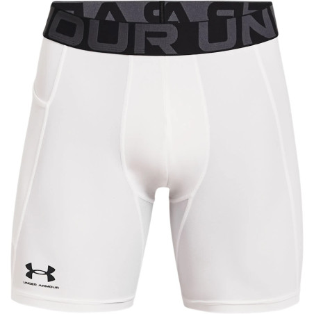 Short de compression Under Armour HeatGear blanc