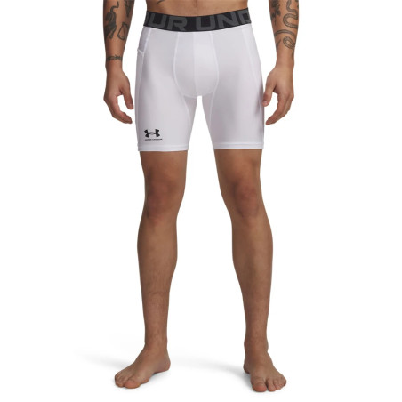 Short de compression Under Armour HeatGear blanc