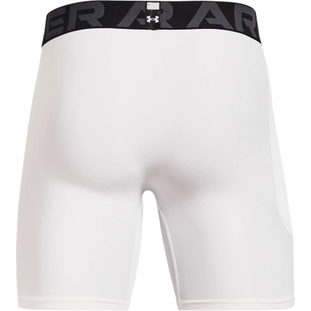 Short de compression Under Armour HeatGear blanc