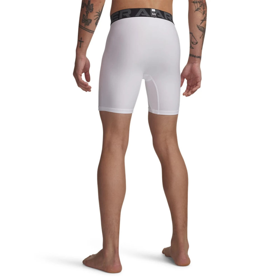 Short de compression Under Armour HeatGear blanc