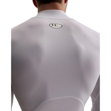 Sous-maillot manches longues et col Under Armour blanc