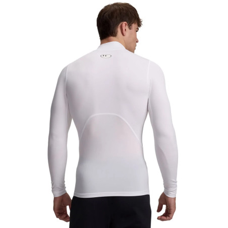 Sous-maillot manches longues et col Under Armour blanc
