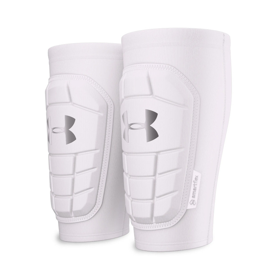 Protège tibias Under Armour Elite blanc