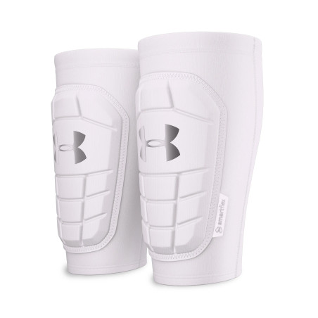 Protège tibias Under Armour Elite blanc
