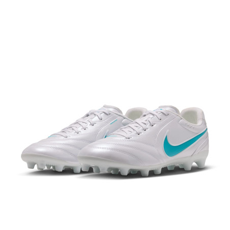 Nike Tiempo Ligera Pro AG blanc bleu