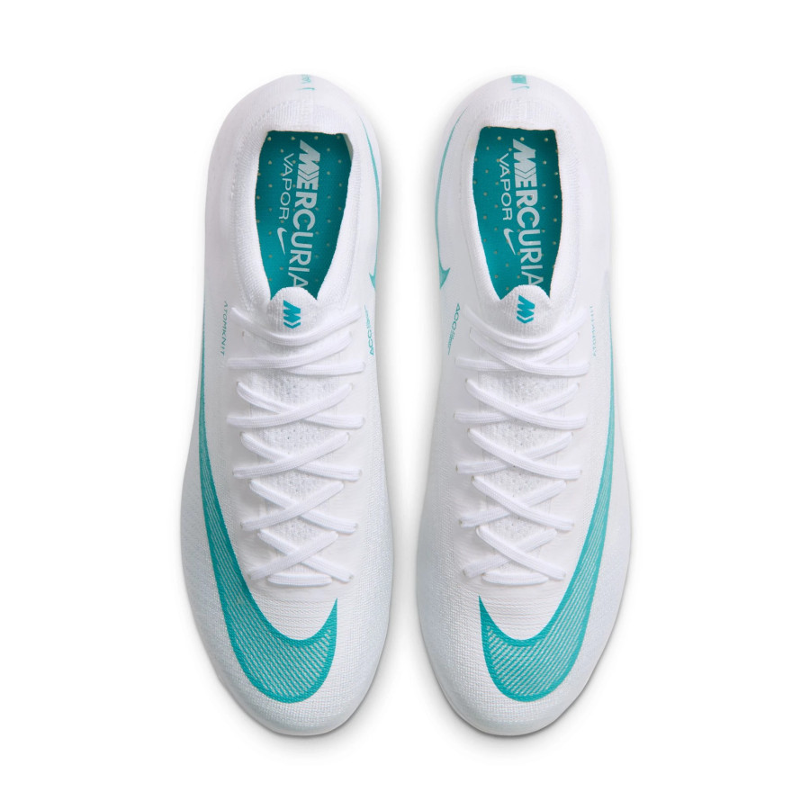 Nike Mercurial Vapor 17 Elite FG blanc bleu