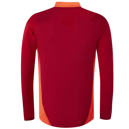 Sweat zippé OL rouge