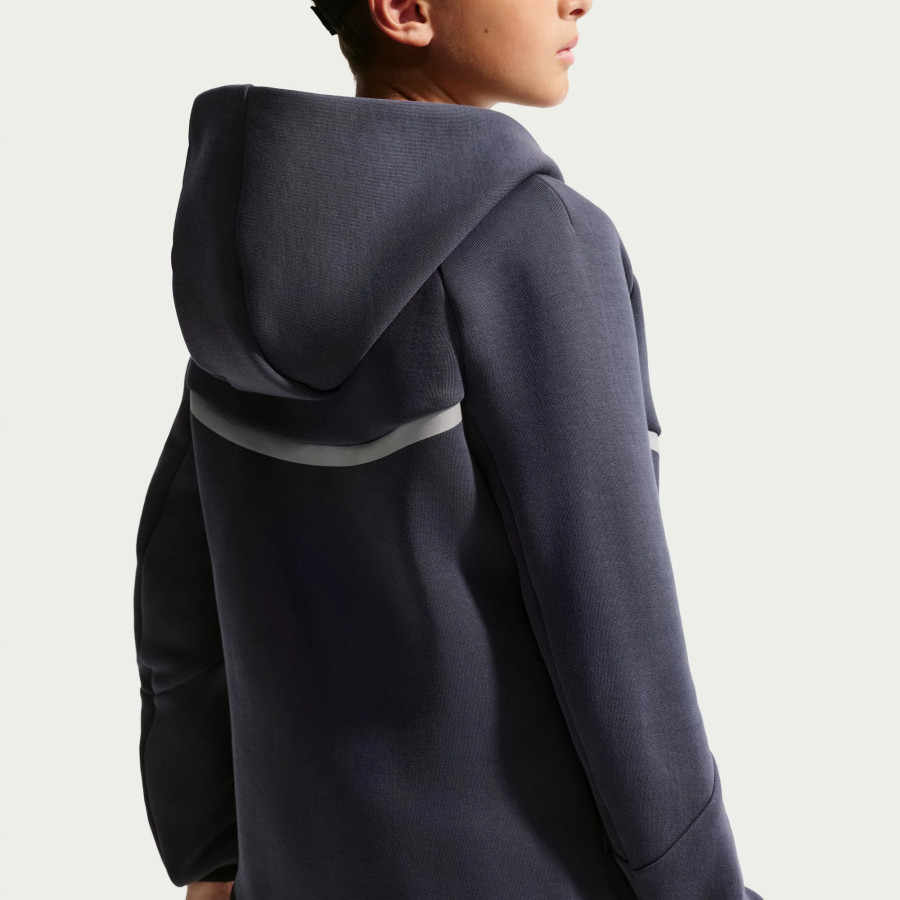 Veste survêtement junior PSG TechFleece gris