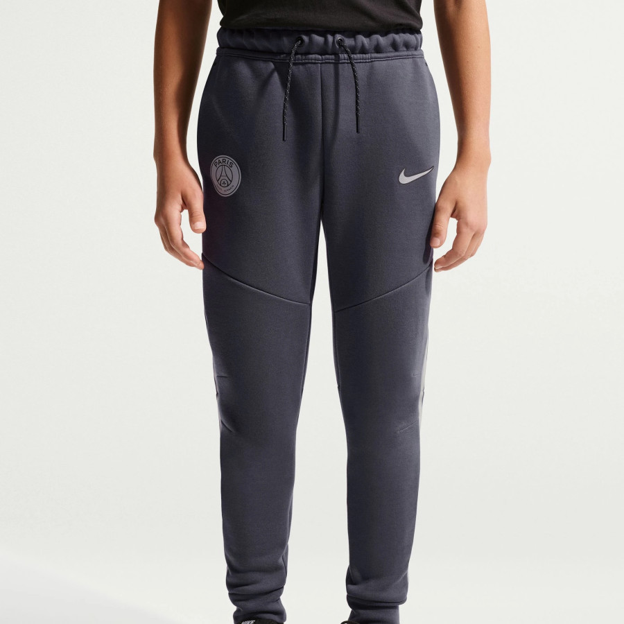 Pantalon survêtement junior PSG TechFleece gris