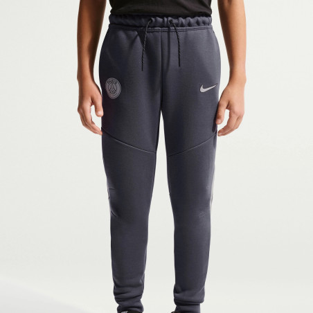 Pantalon survêtement junior PSG TechFleece gris