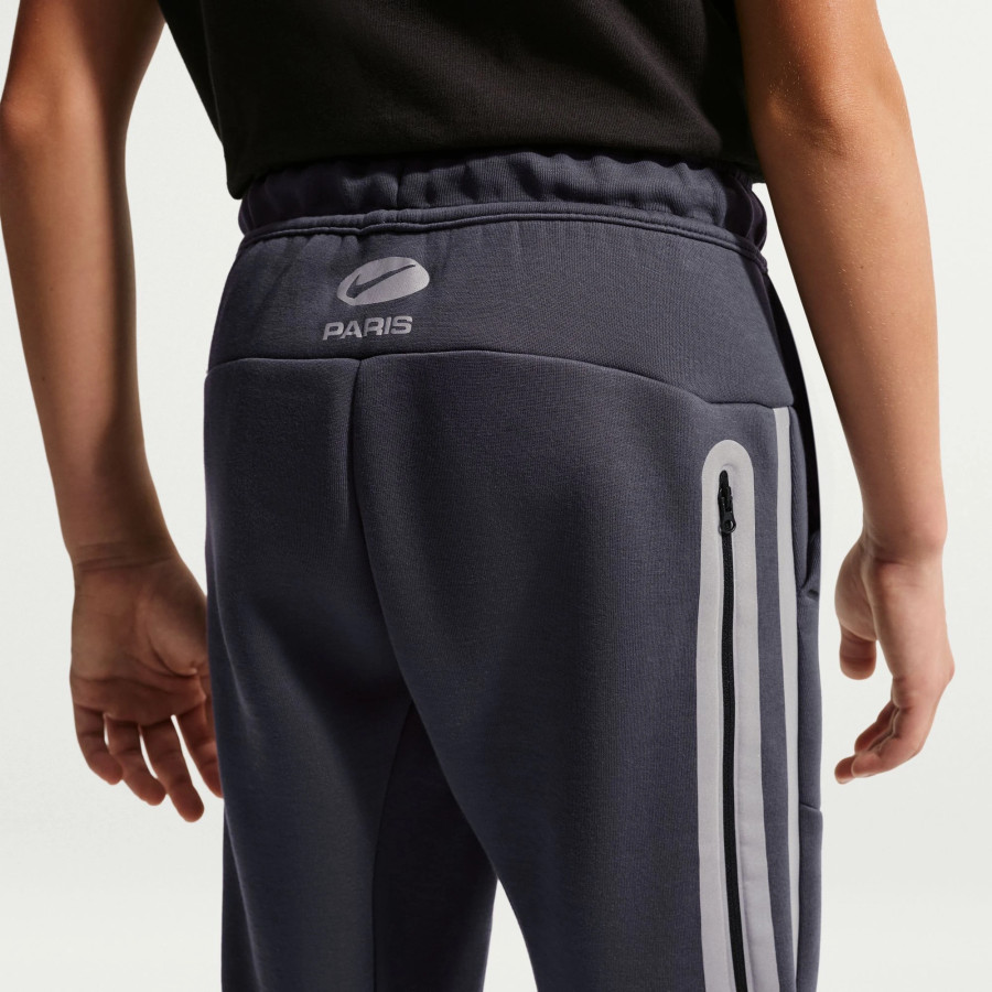 Pantalon survêtement junior PSG TechFleece gris